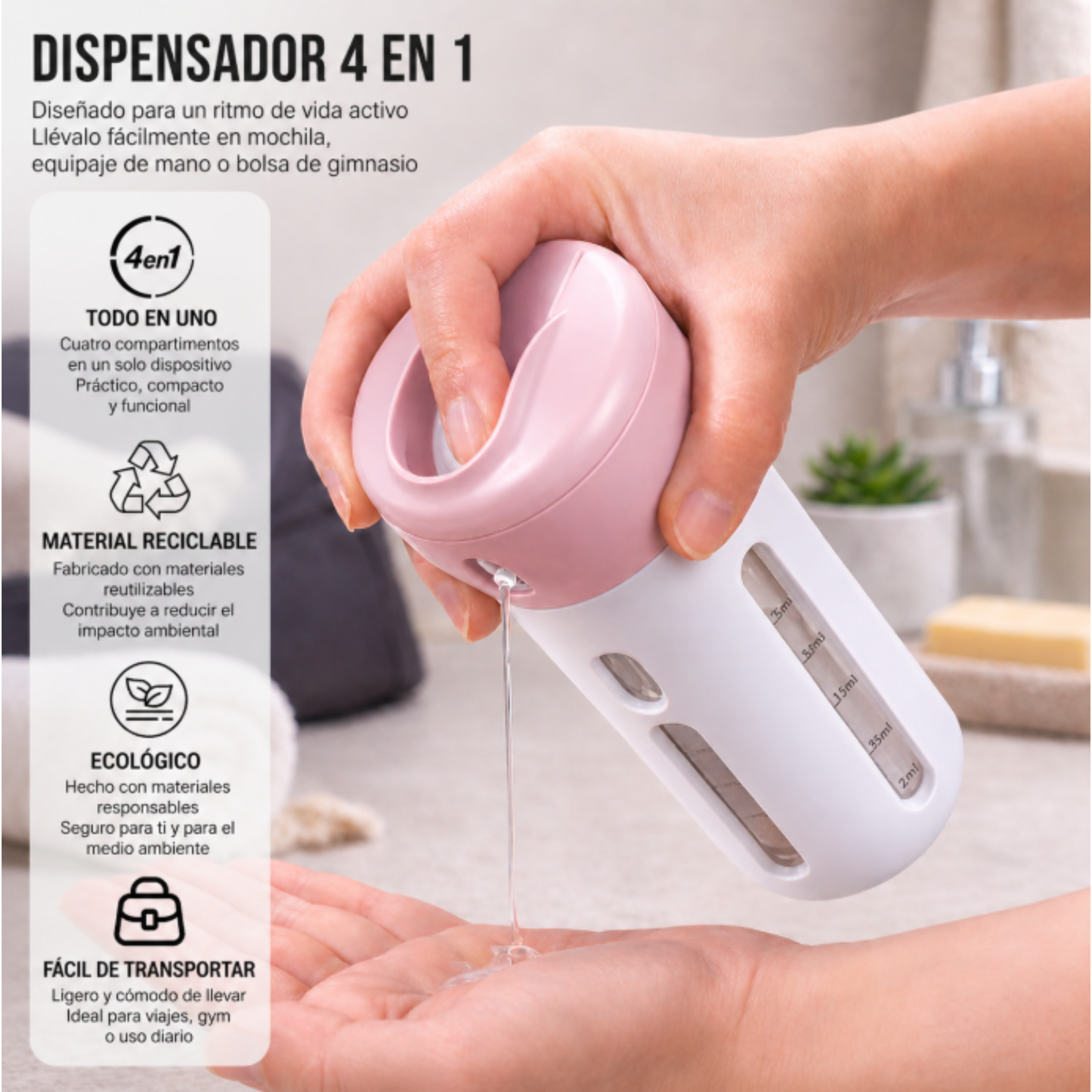 Dispensador 4 en 1
