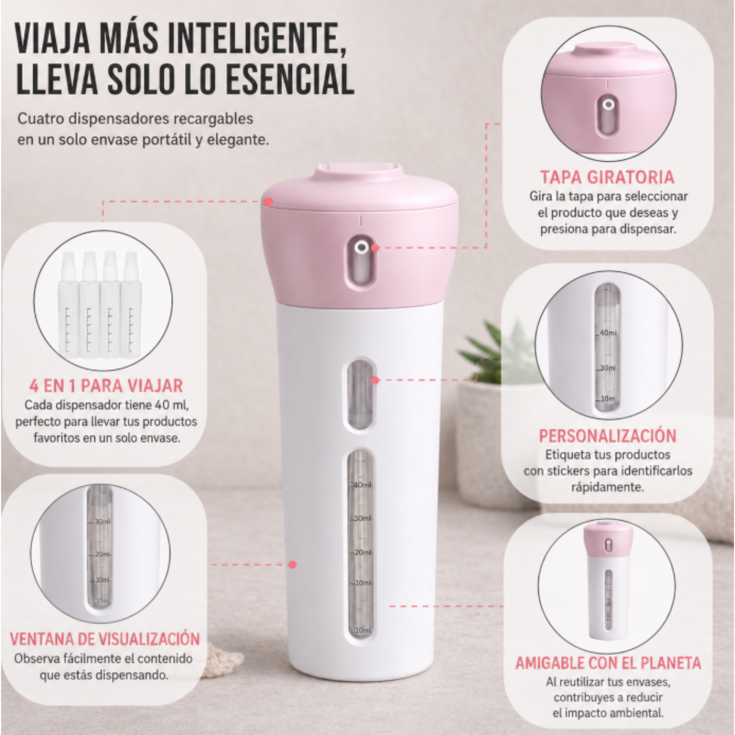 Dispensador 4 en 1